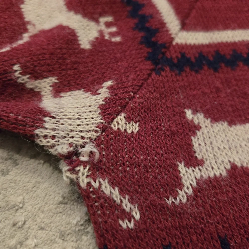 Vintage 1990s Dr. Denton's Reindeer Knit Sweater, Home Alone Kevin McCallister